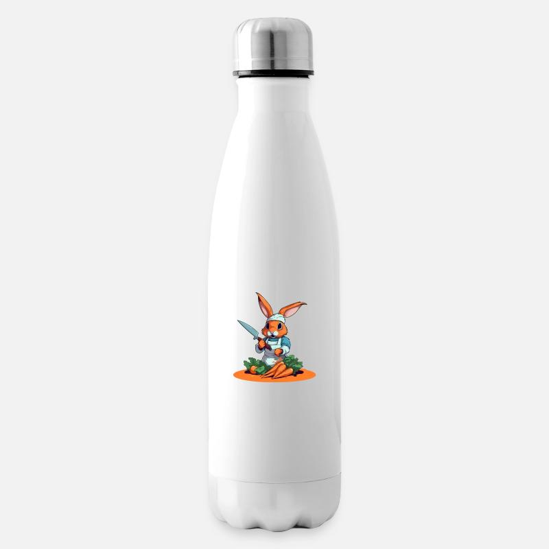 Xam le lapin cuisinier - Bouteille isotherme - blanc