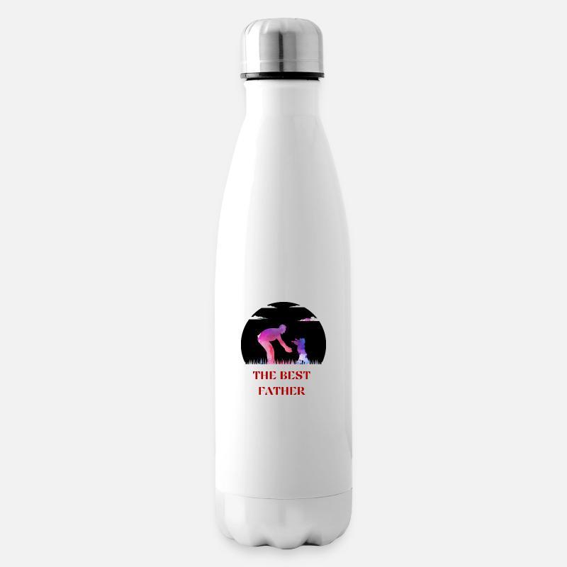 Best Dad - Insulated Water Bottle - white