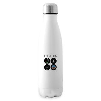 Fly to the stars - Insulated Water Bottle - white - Right