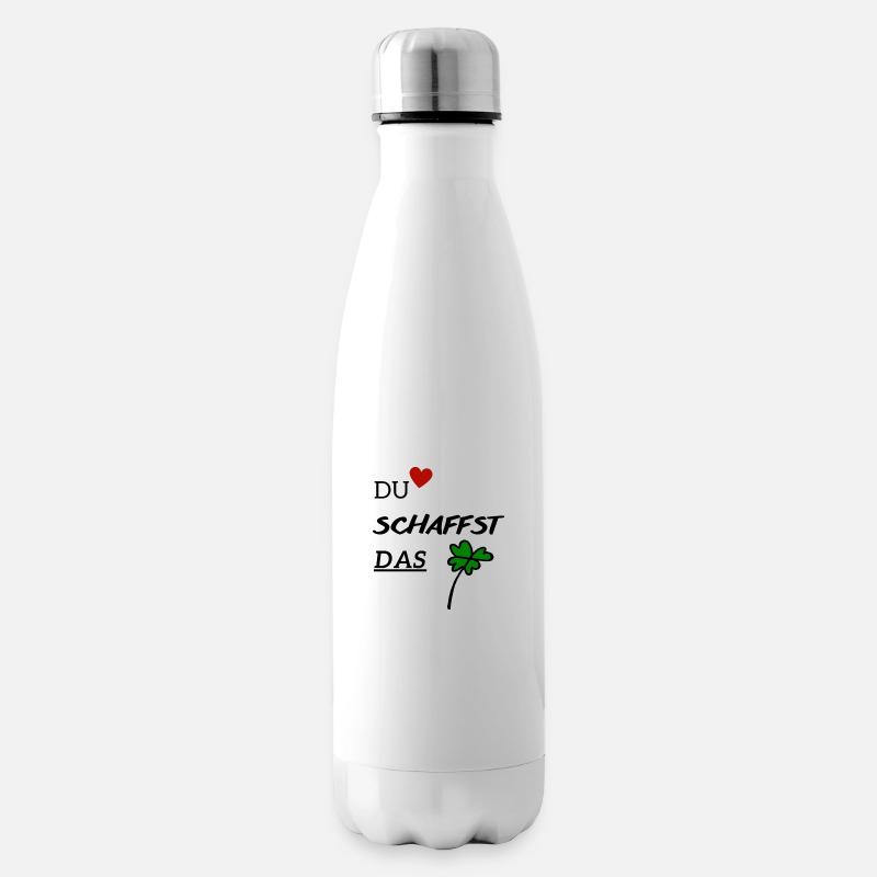 Du schaffst das - Isolierflasche - Weiß