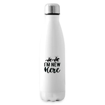 I´m new here - Isolierflasche - Weiß - Rechts