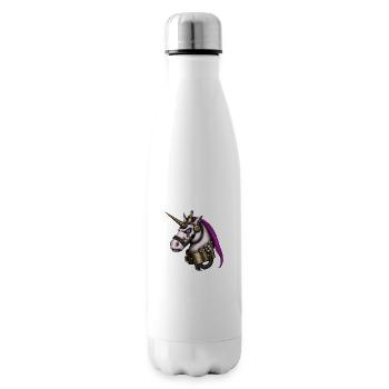 Licorne Steampunk - Bouteille isotherme - blanc - Droite