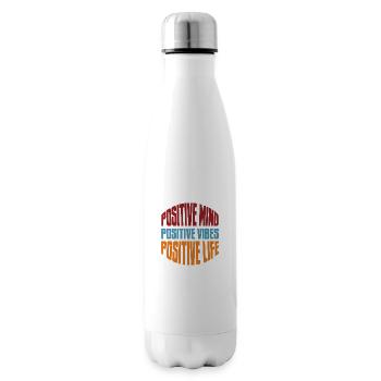 Vie positive - Bouteille isotherme - blanc - Droite