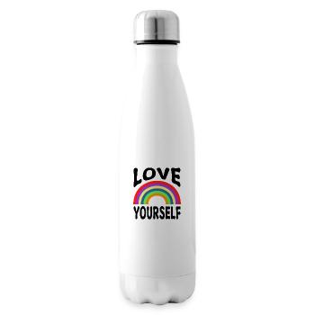 LGBT: Love Yourself - Insulated Water Bottle - white - Right