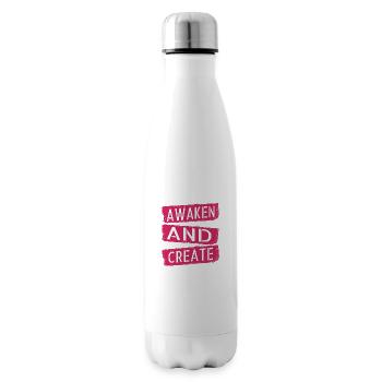 fostering creativity innovative ideas - Insulated Water Bottle - white - Right