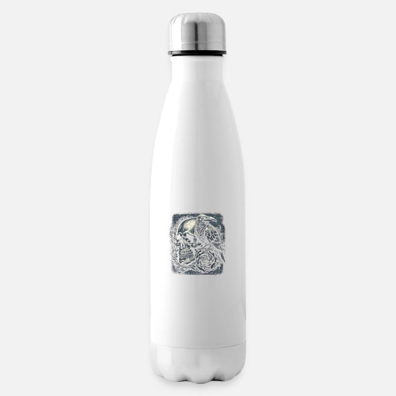 Gothique Memento Mori - Bouteille isotherme - blanc