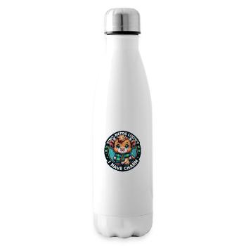 Saint Patrick's Day - Baby Highland Calf - Insulated Water Bottle - white - Right