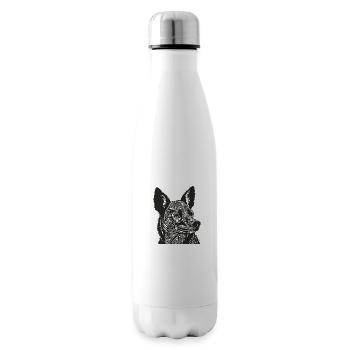 Chien Animal De Compagnie Aboiement Bello Chiot Chien Museau De Chien - Bouteille isotherme - blanc - Droite