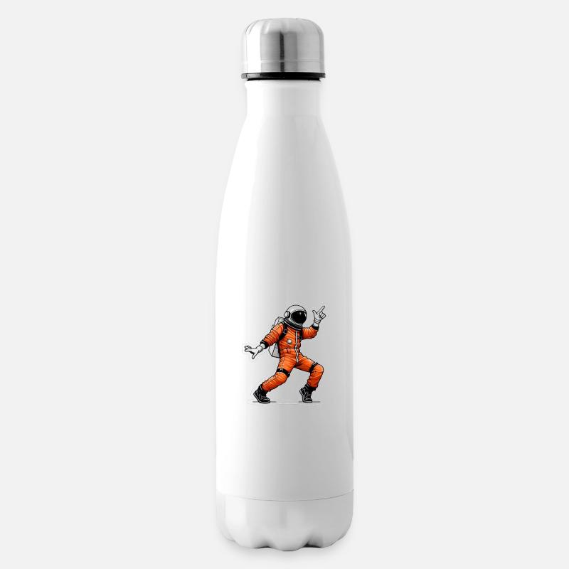 Tanzender Raumfahrer - Isolierflasche - Weiß