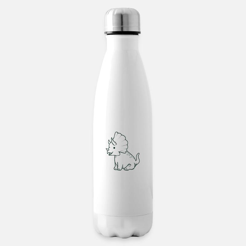 Doux Triceratops Dino - Bouteille isotherme - blanc