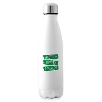 literary community gift idea relaxation - Isolierflasche - Weiß - Rechts