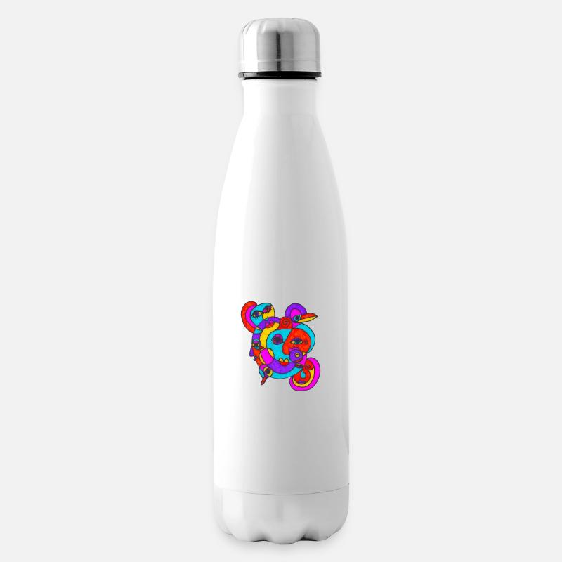 Vogeldame - Isolierflasche - Weiß