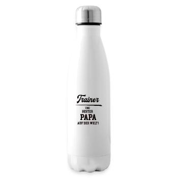 Trainer Coach Training Bester Papa Vater Mann - Isolierflasche - Weiß - Rechts