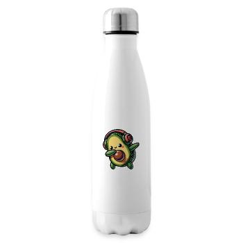 Dabbing Avocado - Isolierflasche - Weiß - Rechts