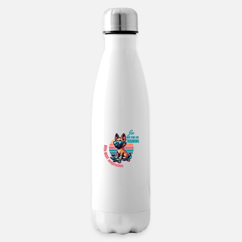 Hunde Training - Isolierflasche - Weiß