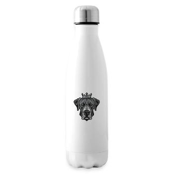 Great Dane Dog Crown - Insulated Water Bottle - white - Right