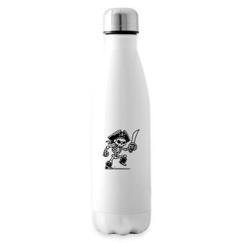 Pirate Skeleton with Saber - Insulated Water Bottle - white - Right