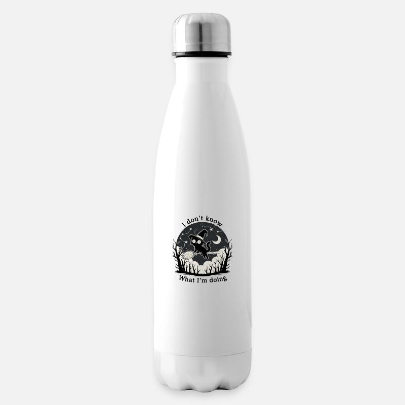 Halloween | I don't know what I'm doing - Insulated Water Bottle - white