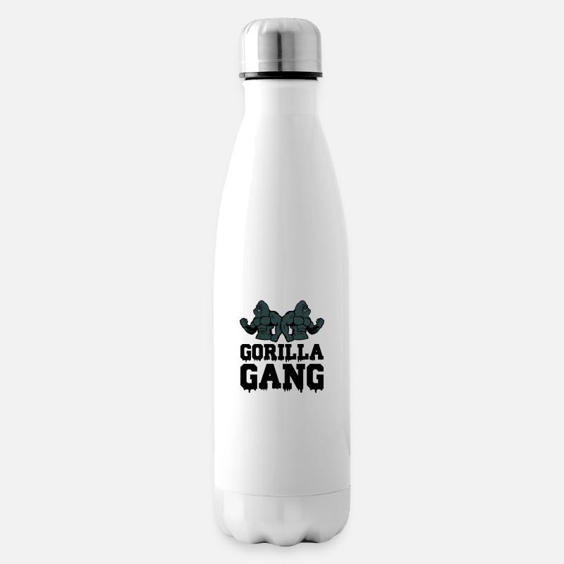 Gang de gorilles - Bouteille isotherme - blanc