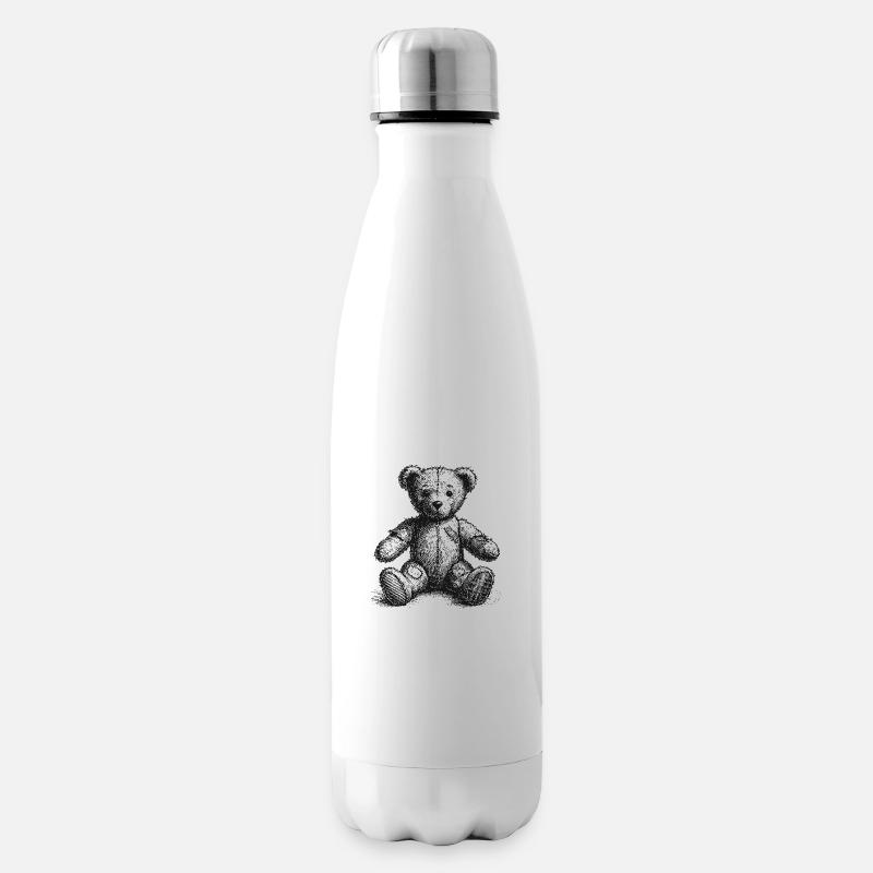 Teddybär - Isolierflasche - Weiß