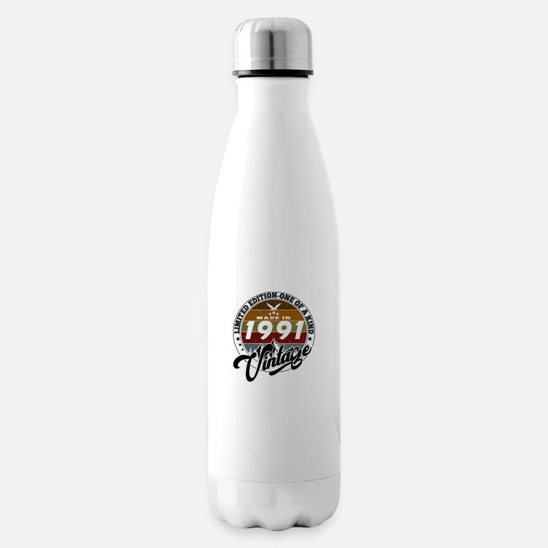 Eleganter Vintage: 1991 Retro Geschenk 1991 2025 - Isolierflasche - Weiß