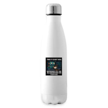 Lustiges KI T-Shirt, Algorithmus Kaffee T-Shirt, Unisex - Isolierflasche - Weiß - Rechts