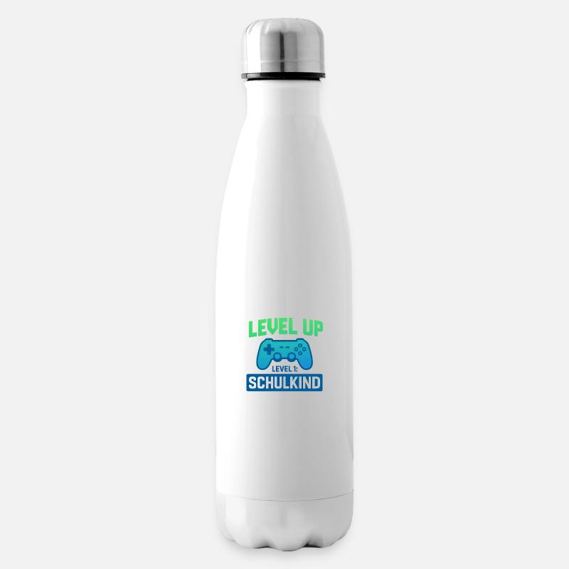 Schulanfang - Isolierflasche - Weiß