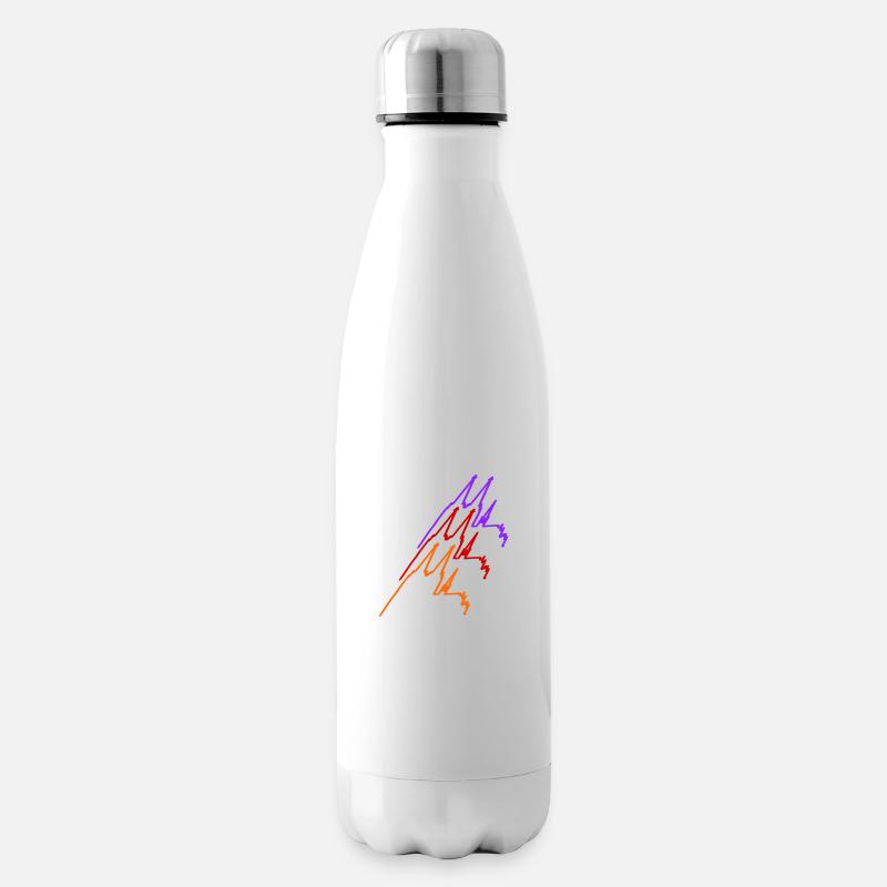 Kölner Dom-Kette - dreifarbig 2 - Isolierflasche - Weiß