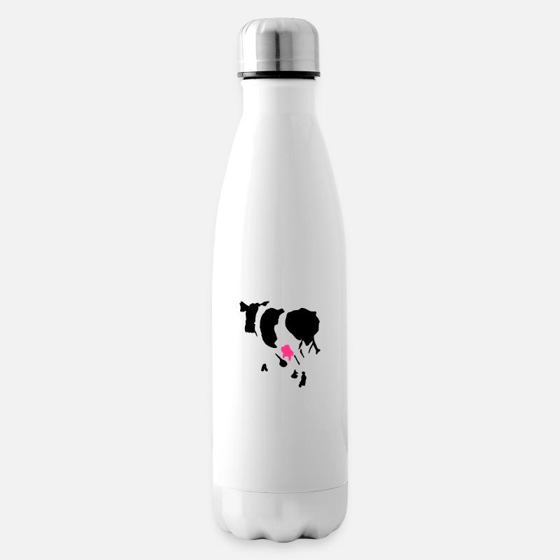 Die Kuh - Isolierflasche - Weiß