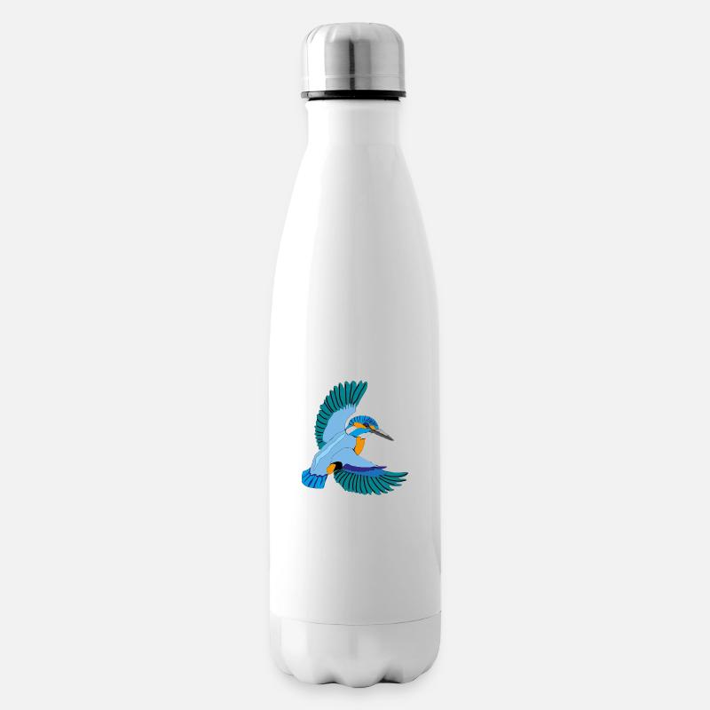Eisvogel - Isolierflasche - Weiß