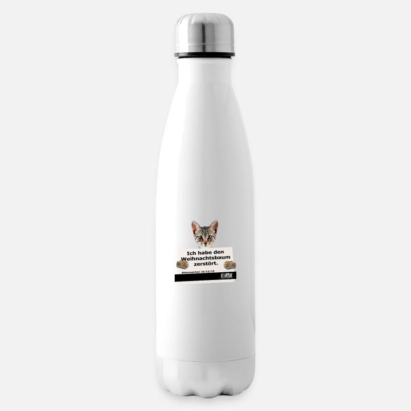 Ich habe den Weihnachtsbaum zersört - Isolierflasche - Weiß