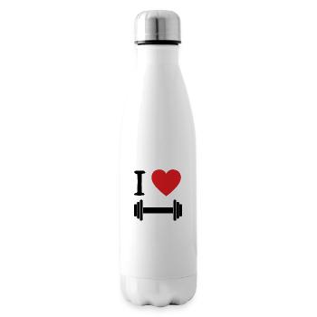 I Love Fitness Black - Insulated Water Bottle - white - Right