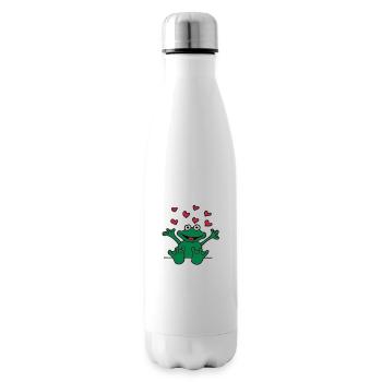 heart_frog_1220113c_a - Bouteille isotherme - blanc - Droite