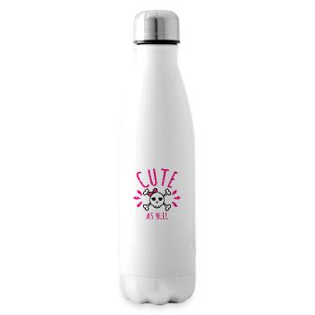 Süß wie Hölle niedlicher Totenkopf cute as hell - Isolierflasche - Weiß - Rechts
