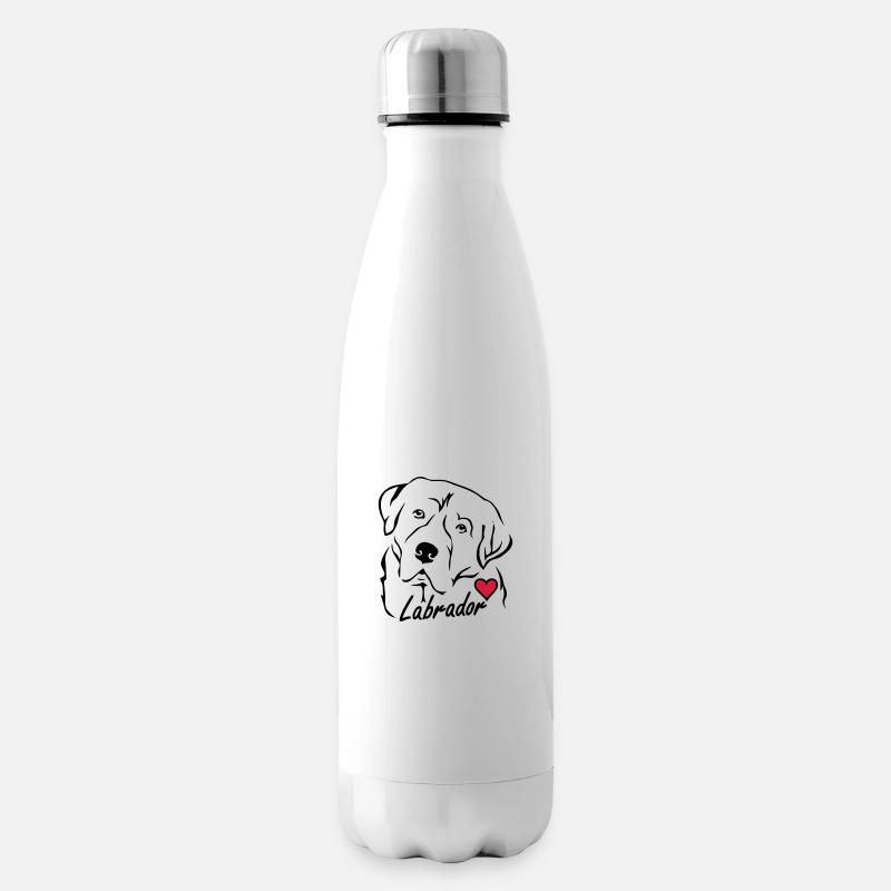 Labrador ❤ - Isolierflasche - Weiß