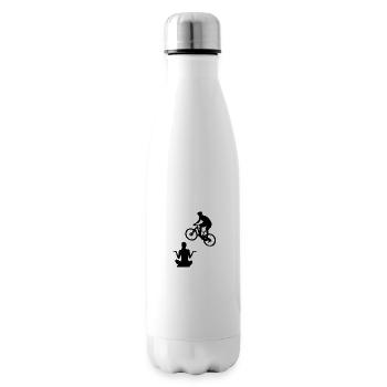 Joga und Fahrrad - Isolierflasche - Weiß - Rechts