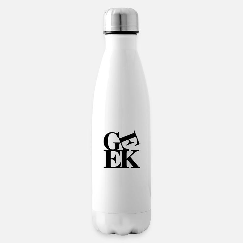 Geek - Bouteille isotherme - blanc