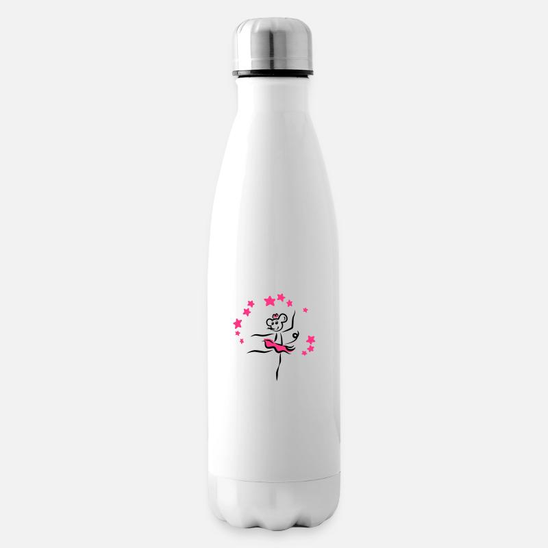 Tanzmaus | Tanzshirts - Isolierflasche - Weiß