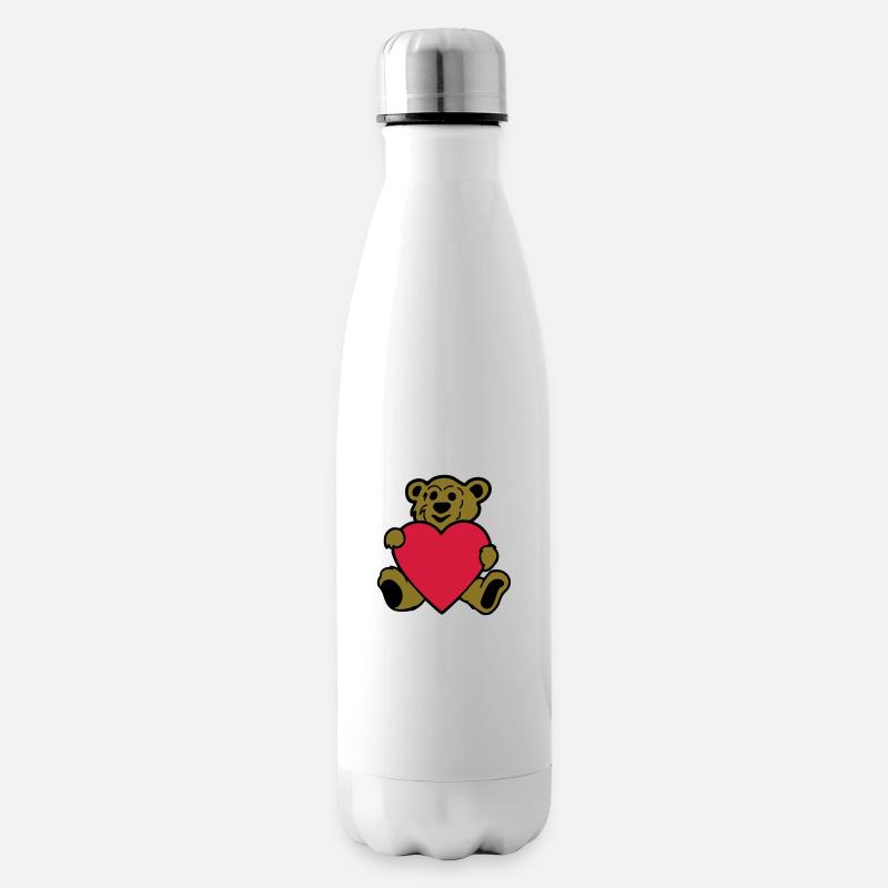 baer bär teddy teddybär - Isolierflasche - Weiß