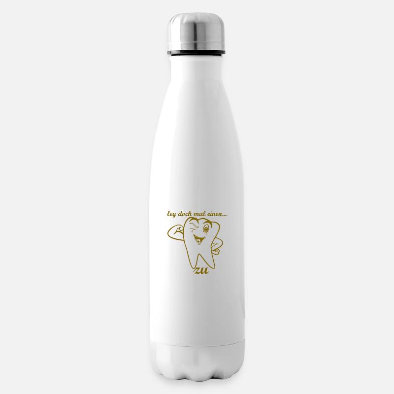 zahn run laufen - Isolierflasche - Weiß