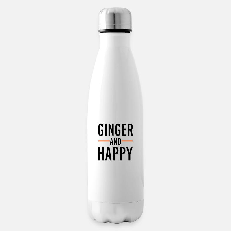 Ginger - Insulated Water Bottle - white