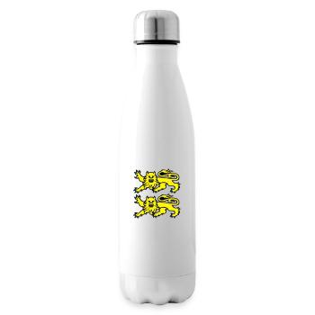 leopards normand logo drapeau 2701 - Bouteille isotherme - blanc - Droite