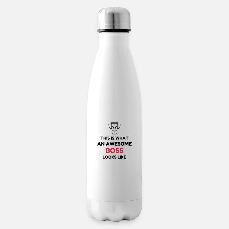 Manager / Chef / Arbeit / Job - Isolierflasche - Weiß