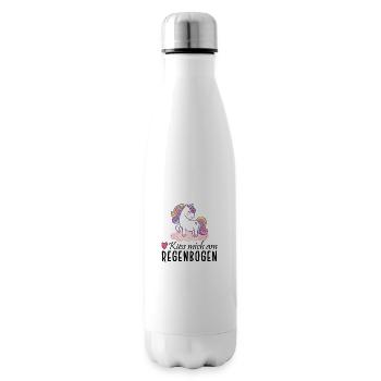 Einhorn - Küss mich am Regenbogen - Isolierflasche - Weiß - Rechts