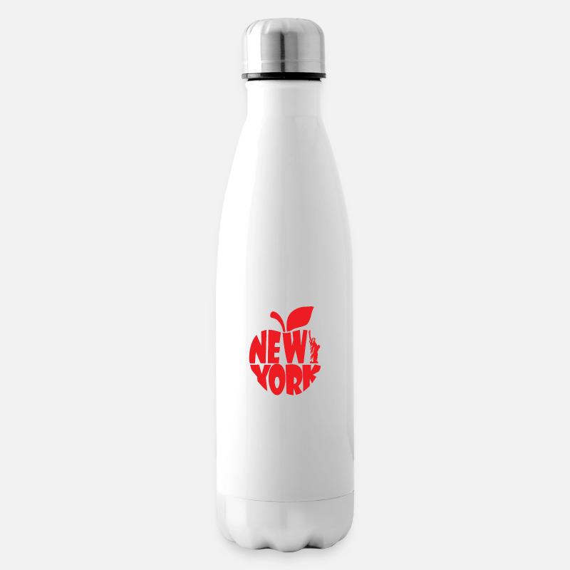 Süchtig nach New York - Isolierflasche - Weiß