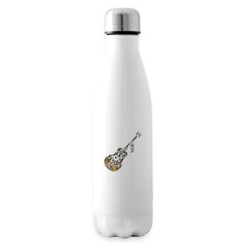 Guitare - Bouteille isotherme - blanc - Droite