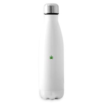 weed macht mich glücklich Cannabis Marihuana - Isolierflasche - Weiß - Rechts
