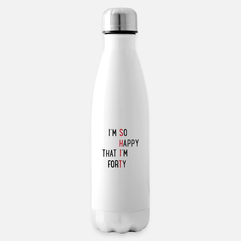 40 - Isolierflasche - Weiß