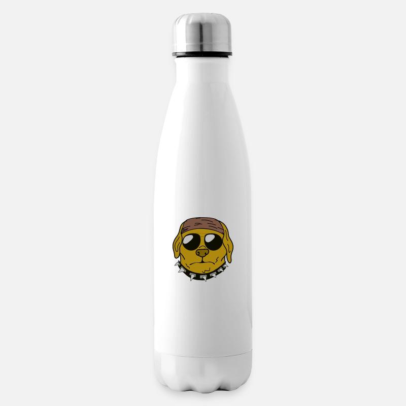 Grimmiger Labrador - Bouteille isotherme - blanc