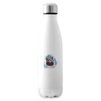 Roter panda ,Graffiti, Malerei,pandabär, bär, bunt - Isolierflasche - Weiß - Rechts